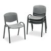 Safco Charcoal Stack Chair, 17-3/4" L 30-1/2" H, Polypropylene Seat 4185CH